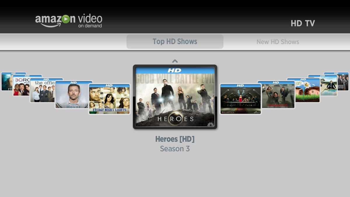 Roku Digital Video Player screenshot with Amazon VOD HD