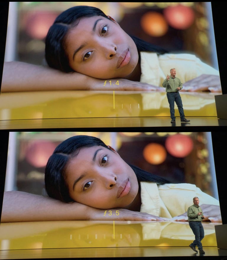 In a refinement to Apple's portrait mode, the iPhone XS, XS Max and XR come with a slider to adjust the amount of background blur, called bokeh.
