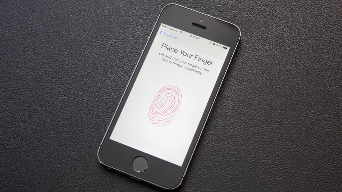 Apple iPhone 5S Touch ID fingerprint sensor