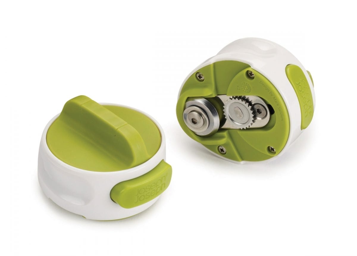 Score a goal with the puck-shaped Joseph Joseph Can-Do Can Opener.