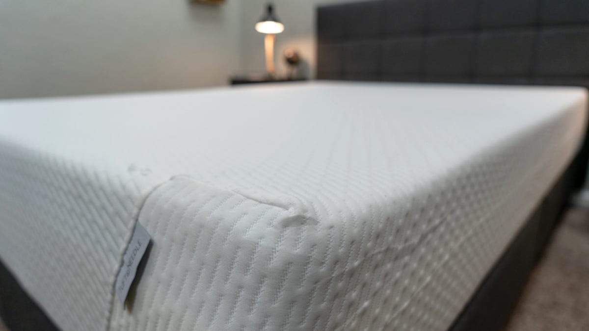 A close up of the Tuft and Needle Original mattress