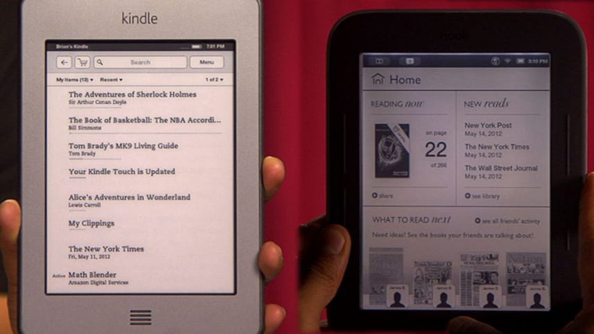 Kindle Touch vs. Nook Simple Touch with Glowlight