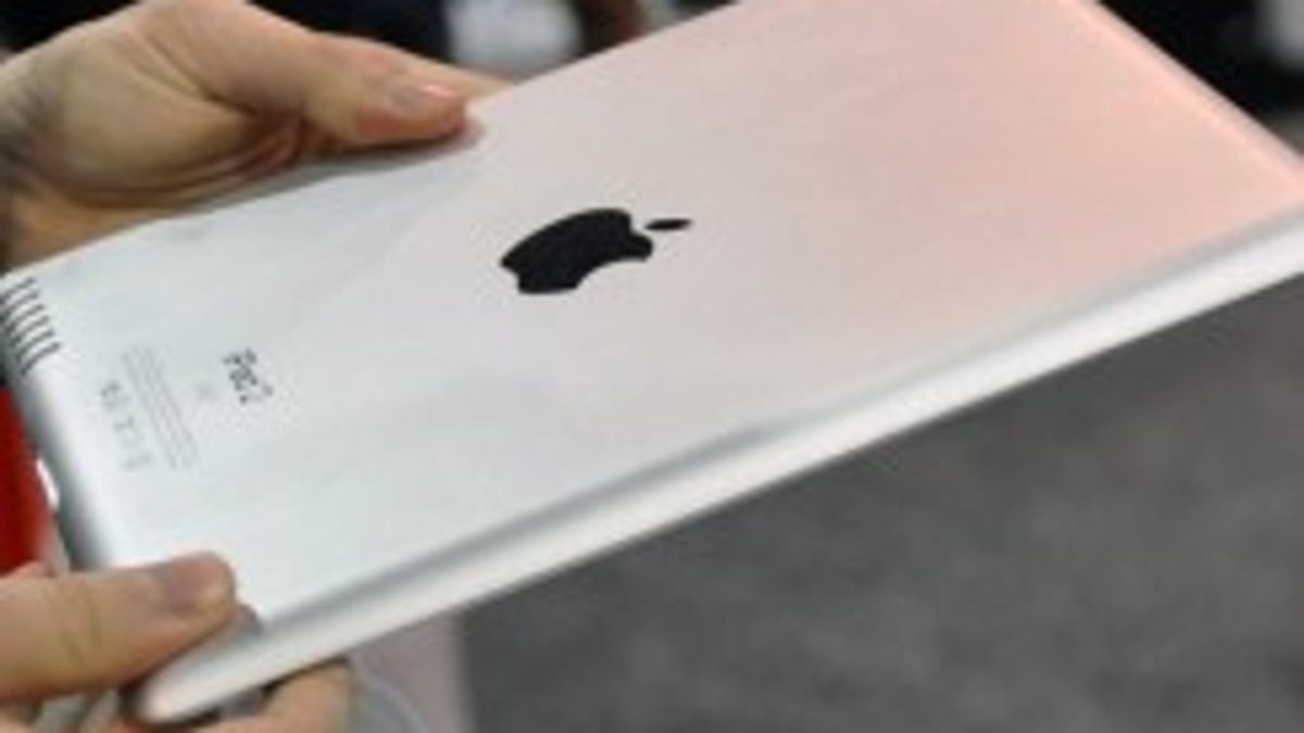 An iPad 2 mock-up at CES 2011, three months ahead of Apple's official unveiling.