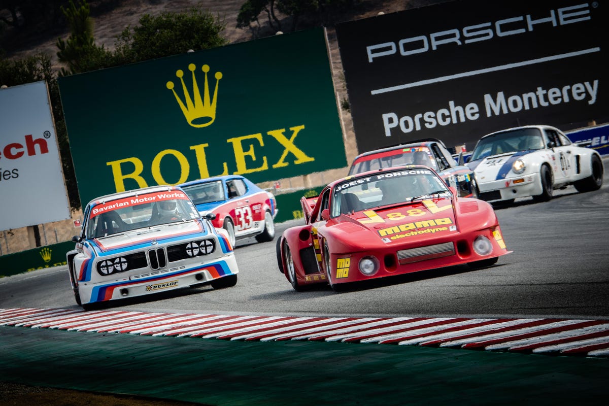 Rolex Monterey Motorsports Reunion - Porsches and BMWs racing