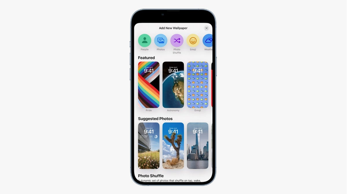 iOS 16 lock screen wallpaper gallery
