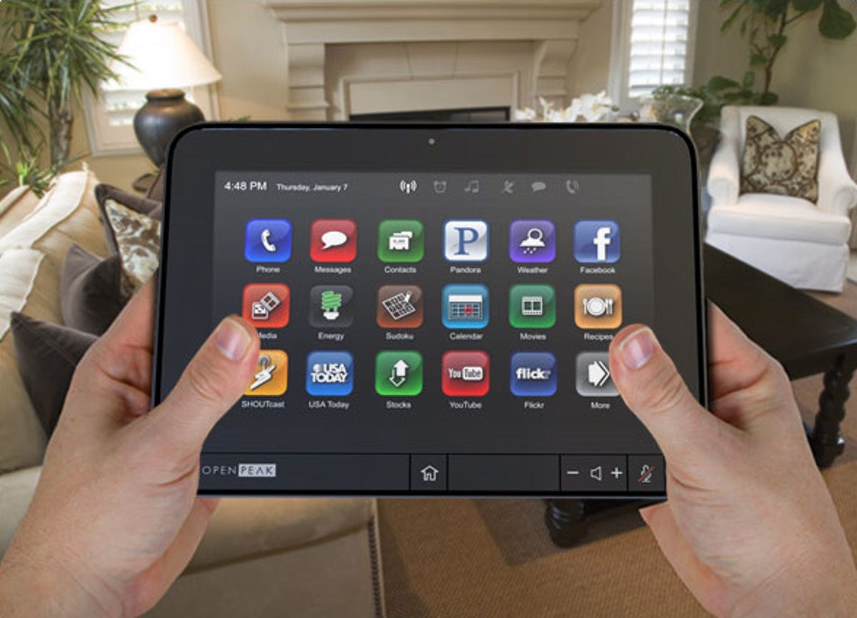 Photo of hands holding the OpenTablet 7.