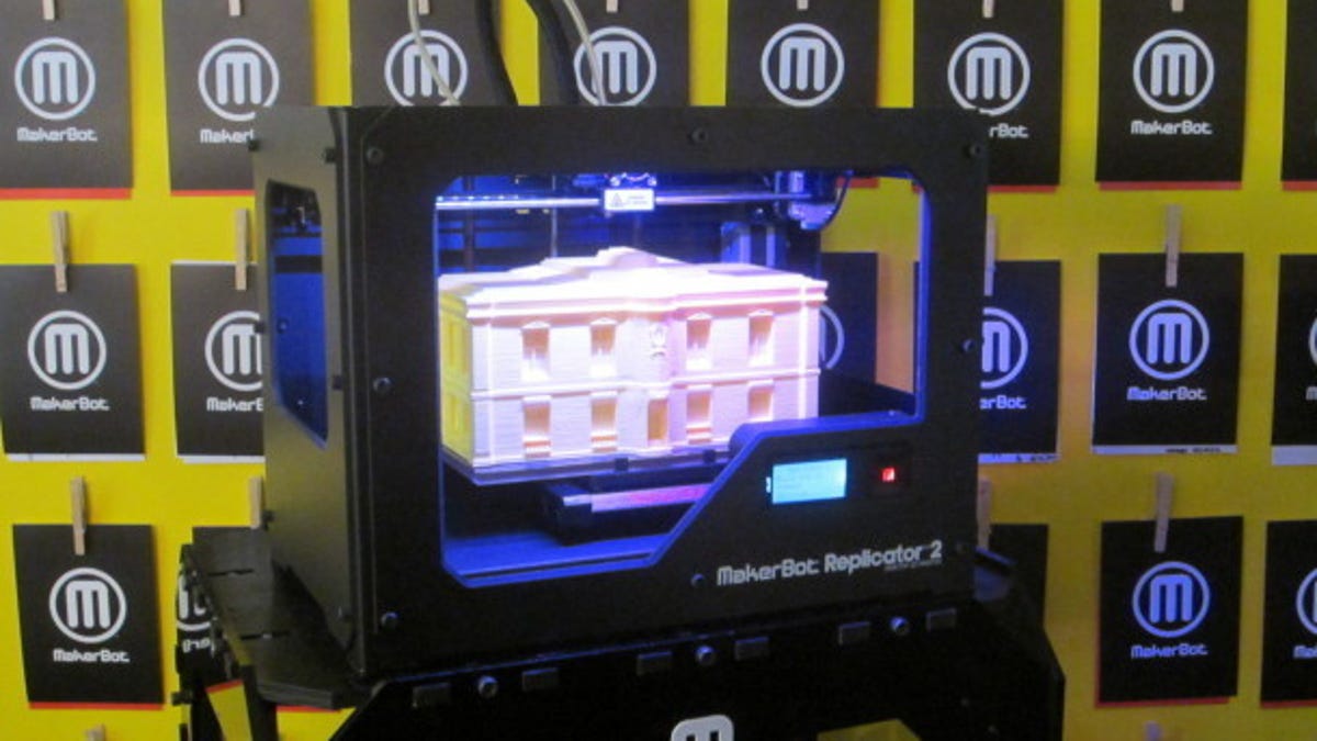 MakerBot's new, closed source Replicator 2 3D printer.