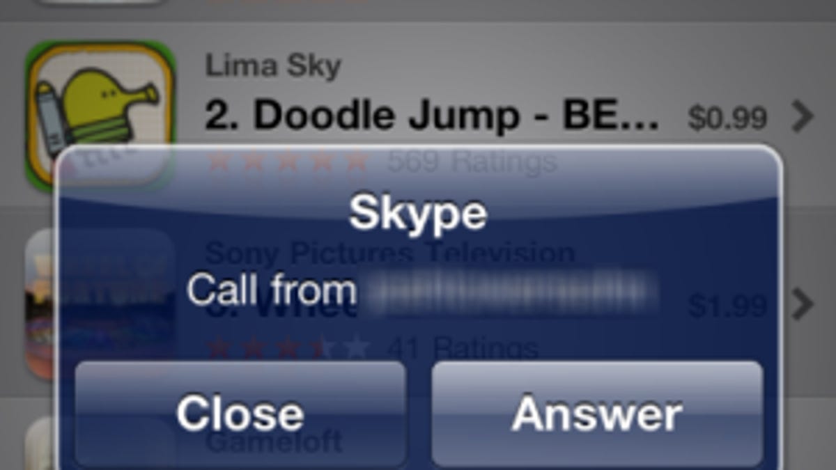 Skype for iPhone gets multitasking