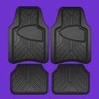 Armor All Rubber All-Season Floor Mats on a purple background