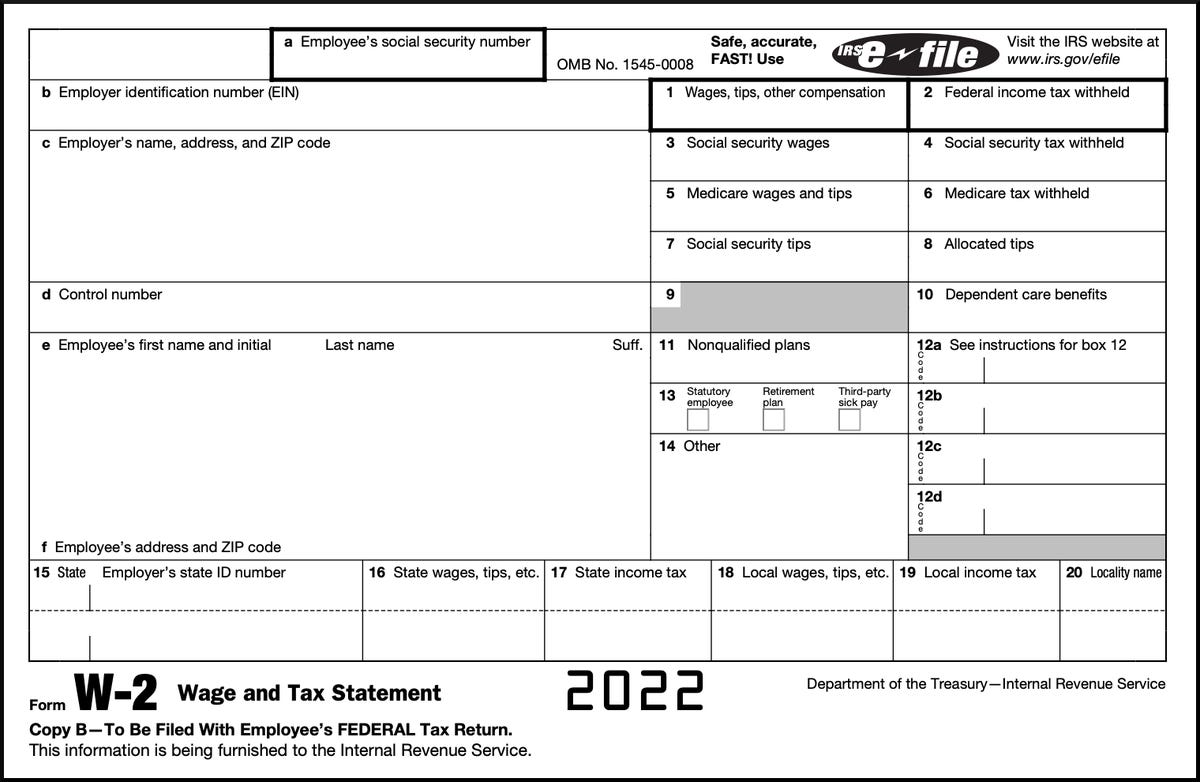 Vous avez besoin de ce formulaire avant de pouvoir déclarer vos impôts : quand vous recevrez votre W-2