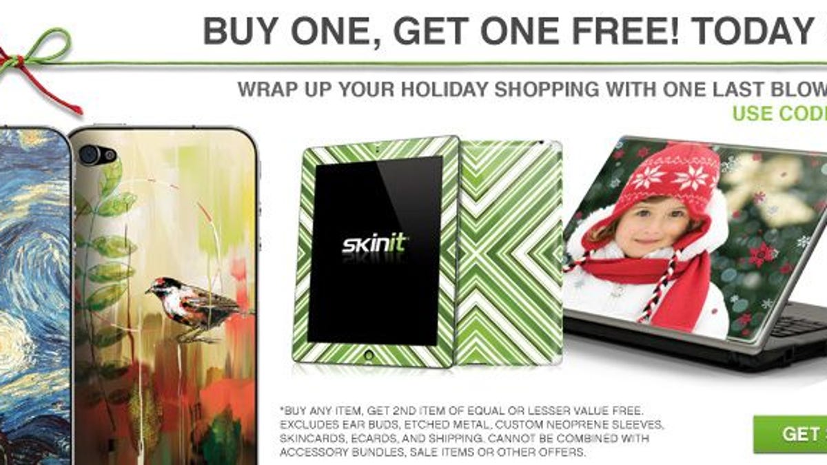 Act fast! Today only, skins are BOGO at Skinit.