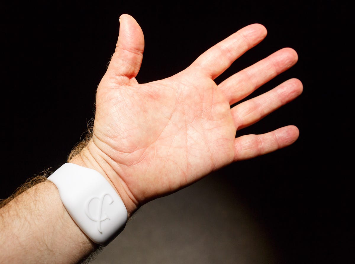 The emotion sensor, made by Studio XO and sold to ad firm Saatchi & Saatchi, has detectors that press against the skin on the inside of the wrist.