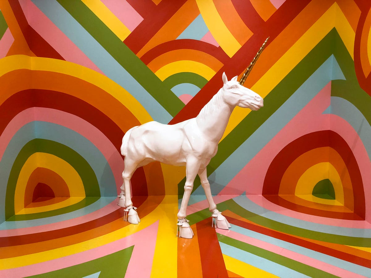 The Unicorn Room at the Museum of Ice Cream in San Francisco.