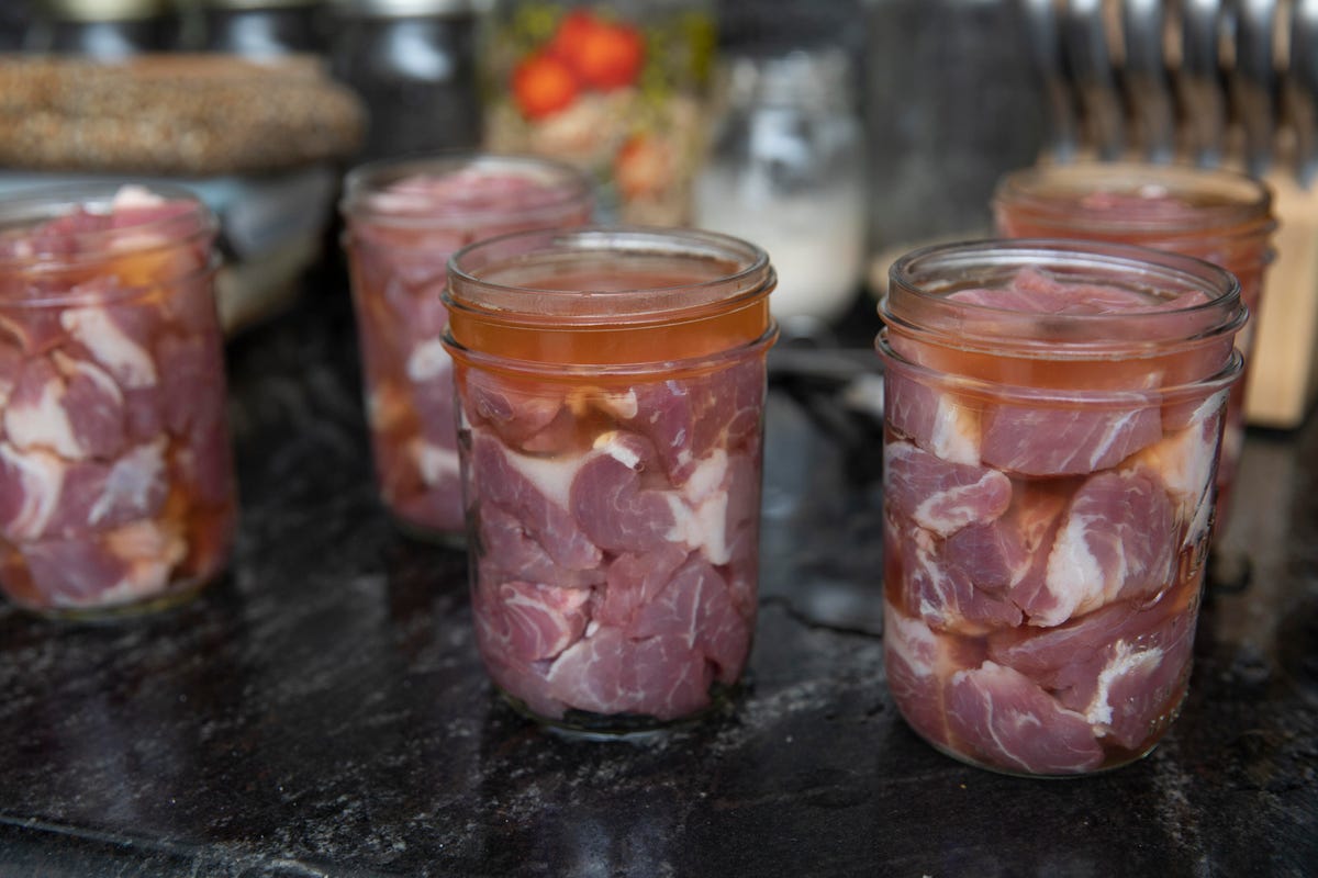 Canning meat
