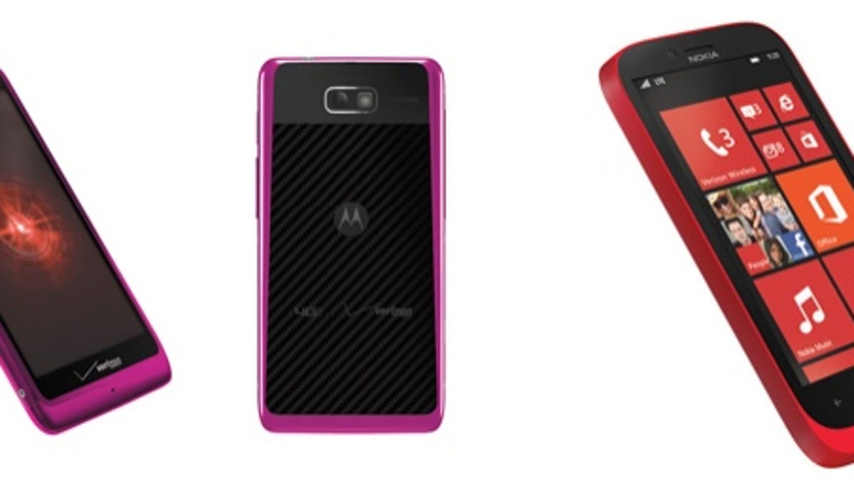 Motorola Droid Razr M (L), Nokia Lumia 822 (R)