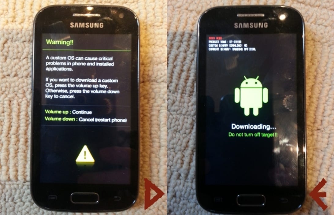 How to root the Samsung Galaxy Ace 2 warning downloading