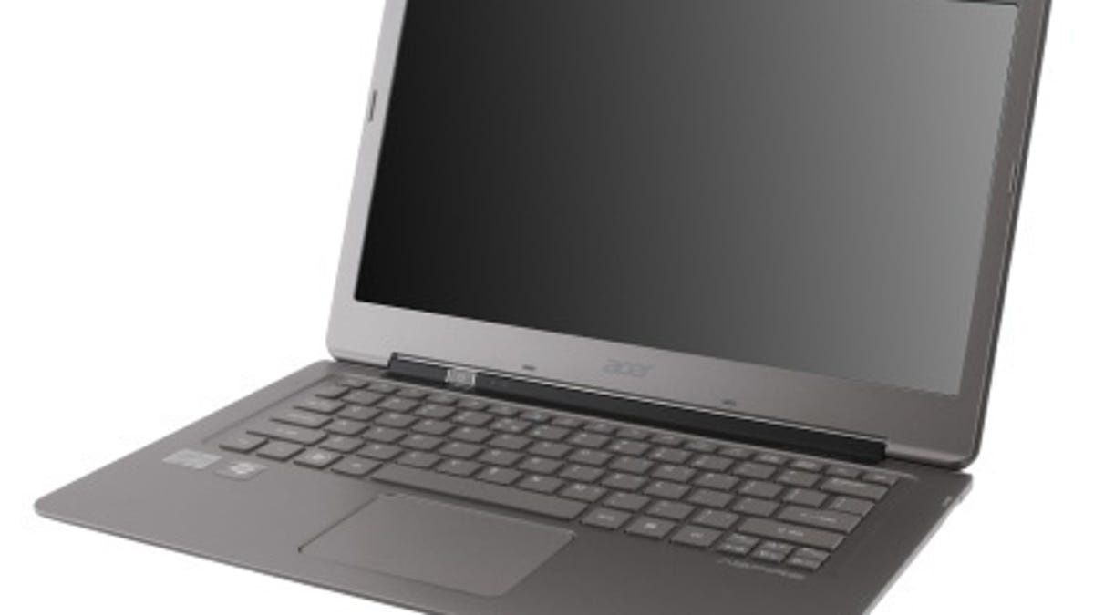 The Acer Aspire S3 Ultrabook.