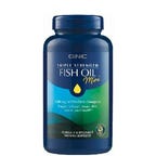 Bottle of GNC Triple Strength Fish Oil Mini supplement