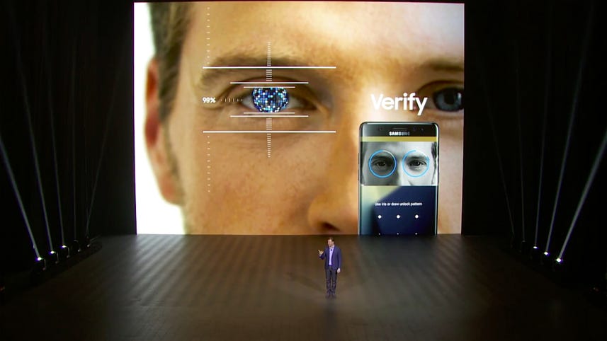 Samsung highlights iris-scanning tech in new Galaxy Note 7