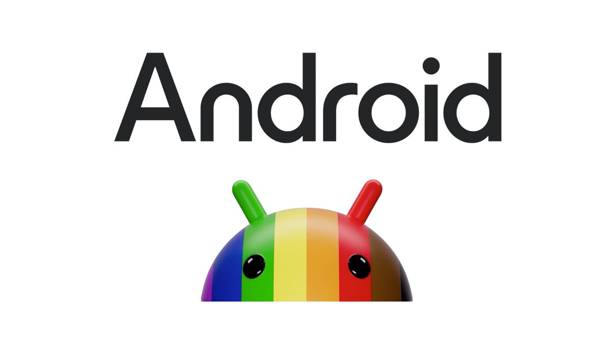 Android logo rainbow bugdroid