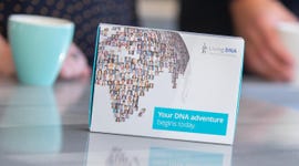 The Living DNA test kit box