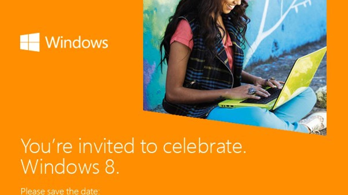 Microsoft is holding its Windows 8 event on October 25.