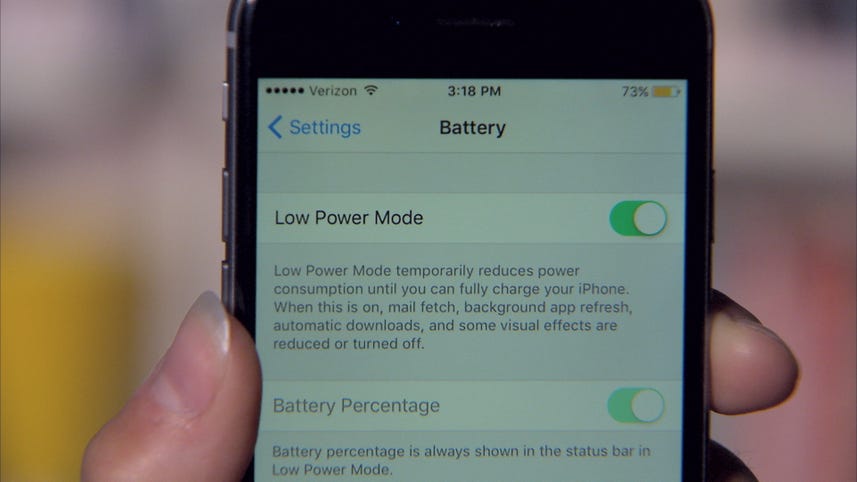 Battery saving features in iOS 9