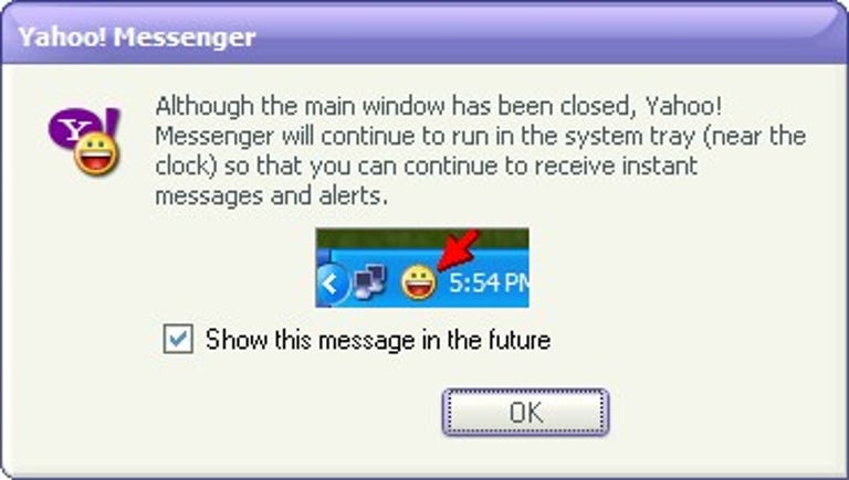Shutting down Yahoo Messenger with Voice