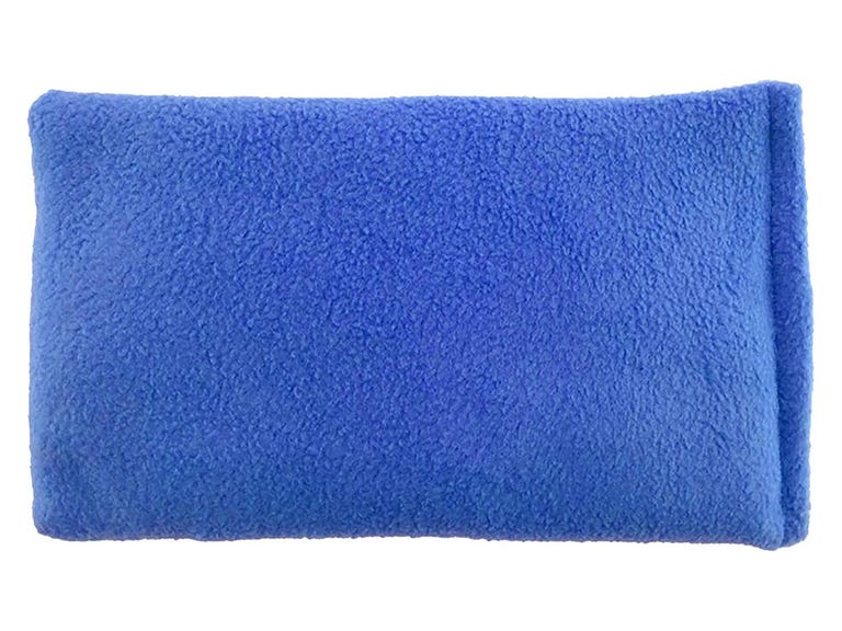 Blue rectangular heating pad