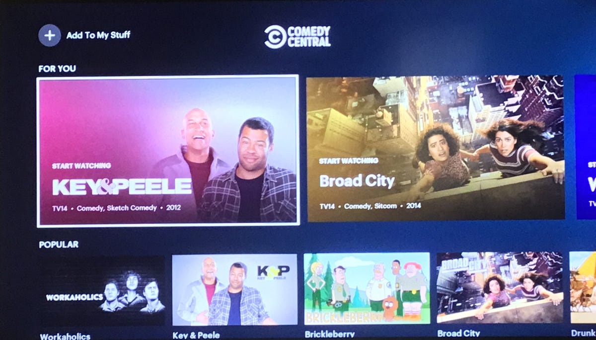 Comedy Central offerings in Hulu