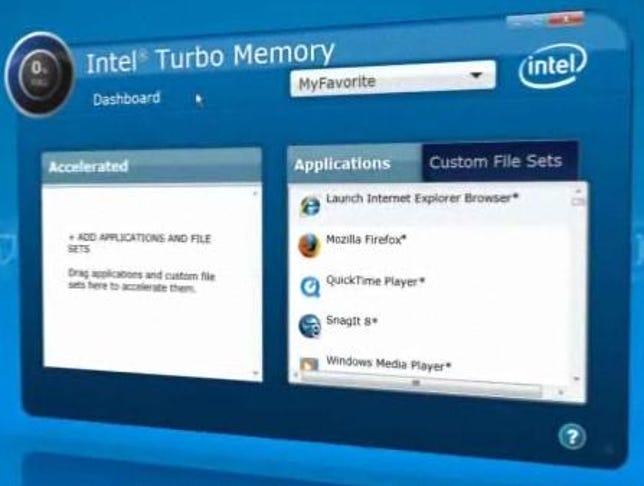 Intel Turbo Memory dashboard