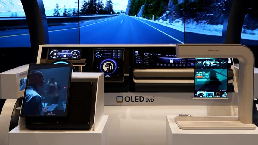 Samsung OLED enrollable está cambiando el diseño automotriz