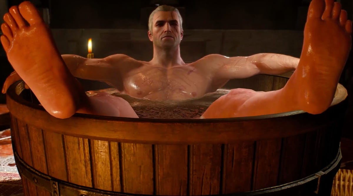 One of the most popular streams when the new category went live was of Geralt of The Witcher series taking a bath.