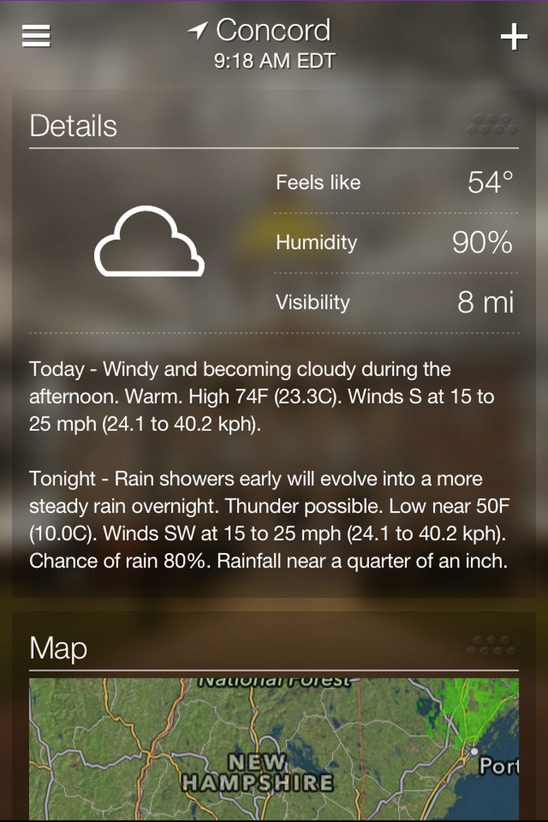 Getting started with the Yahoo Weather app - CNET