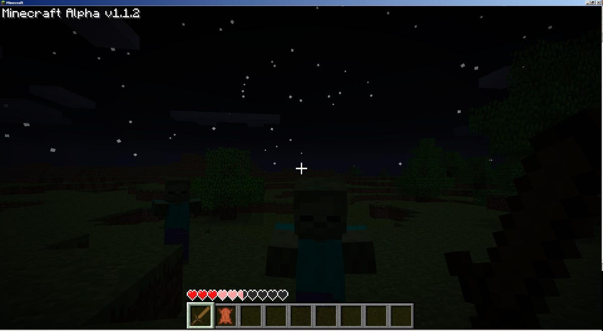 Minecraft is a more dangerous place at night.