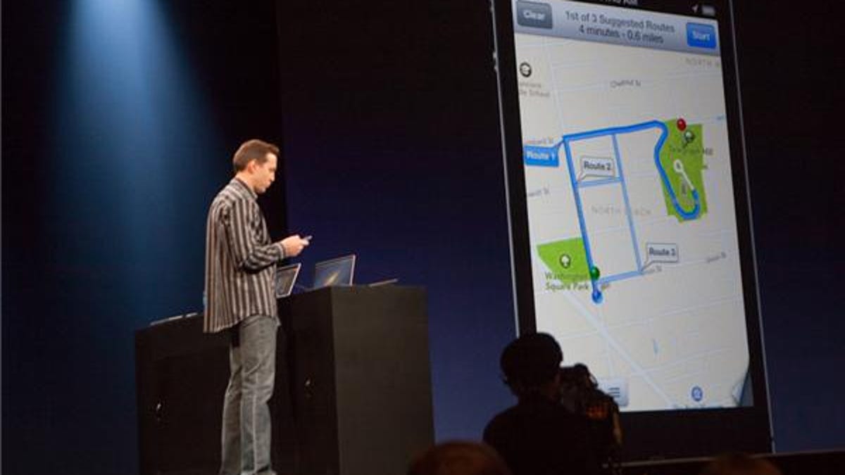 Apple demos its new Maps app.