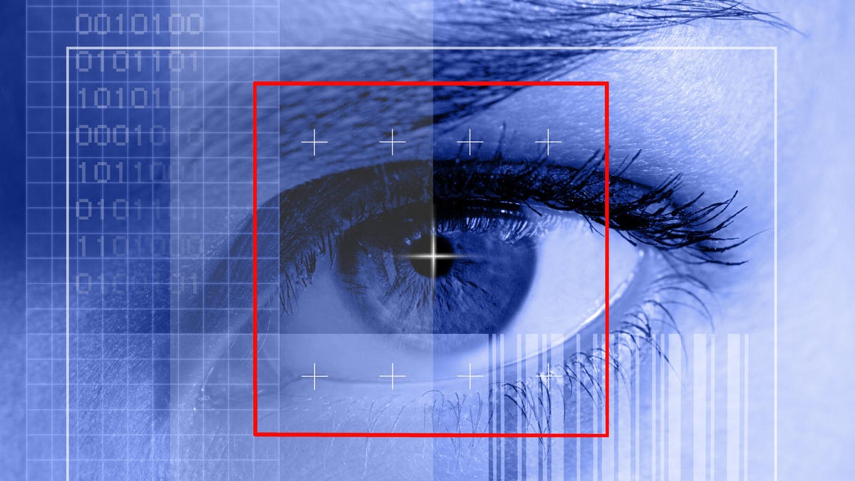 Close-up of eye scan