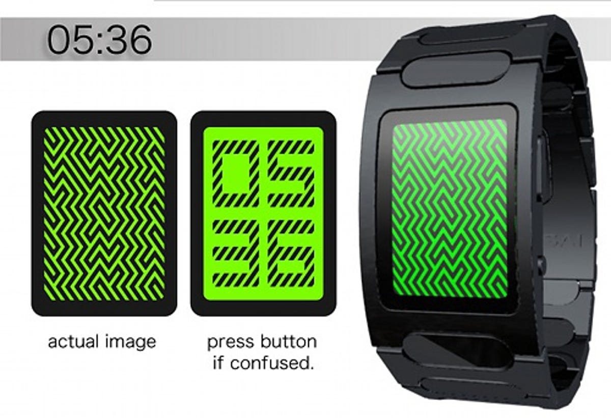Optical Illusion concept watch