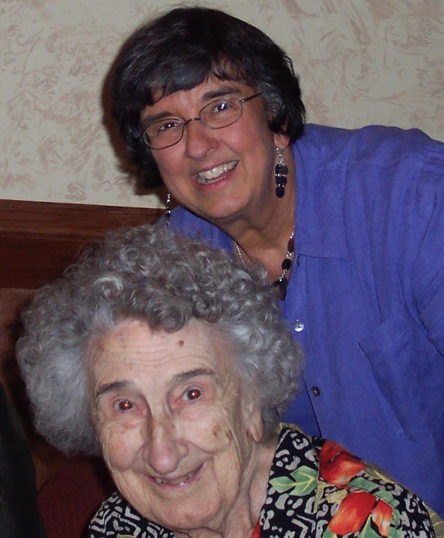 Diana Waugh with her mother Iona Kiser