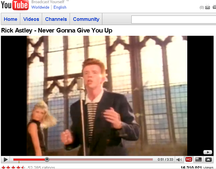 Author of Rickrolling song says Google 'exploited' him - CNET