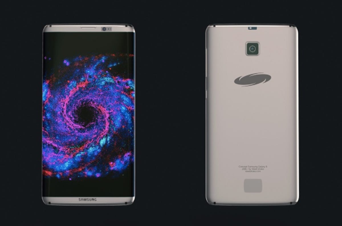 Samsung Galaxy S8 concept phone design by Steel Drake