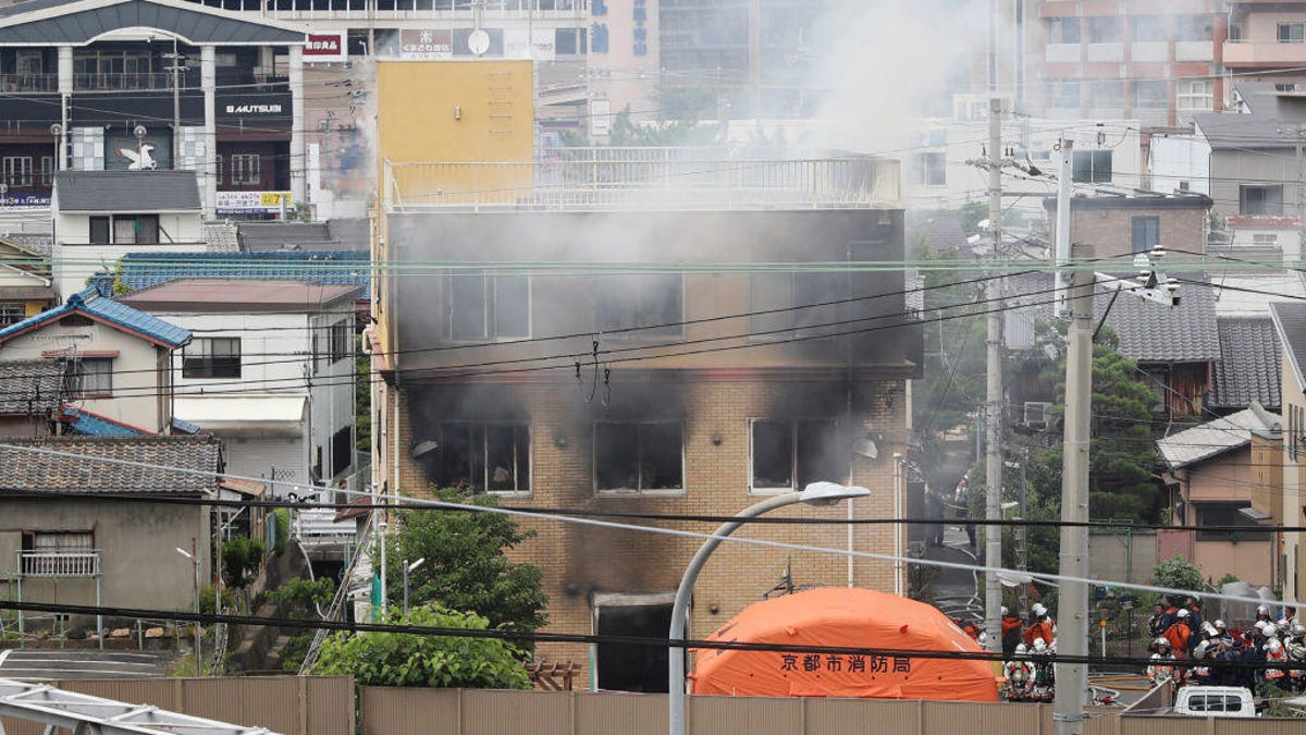 Japanese anime studio fire kills 33, mostly women, in suspected arson - CNET