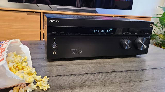 Sony STR-AN1000 receiver with popcorn