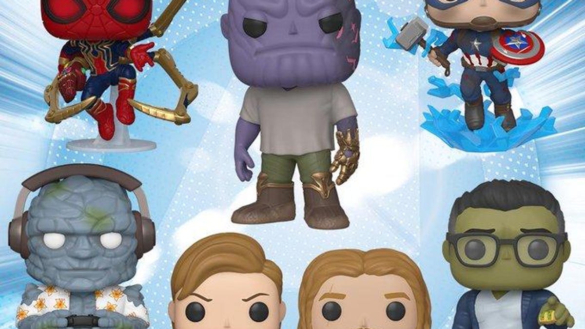 In new Avengers: Endgame Funko toys, evil Thanos looks downright cuddly -  CNET