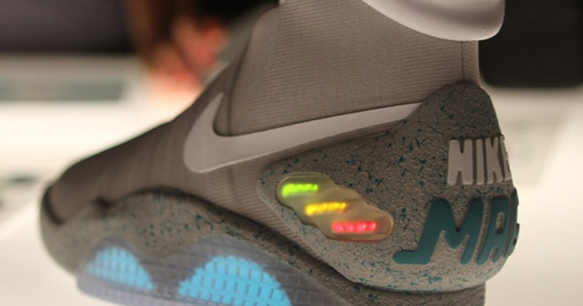 Back To The Future Nike Air Mag shoes sold on eBay - CNET