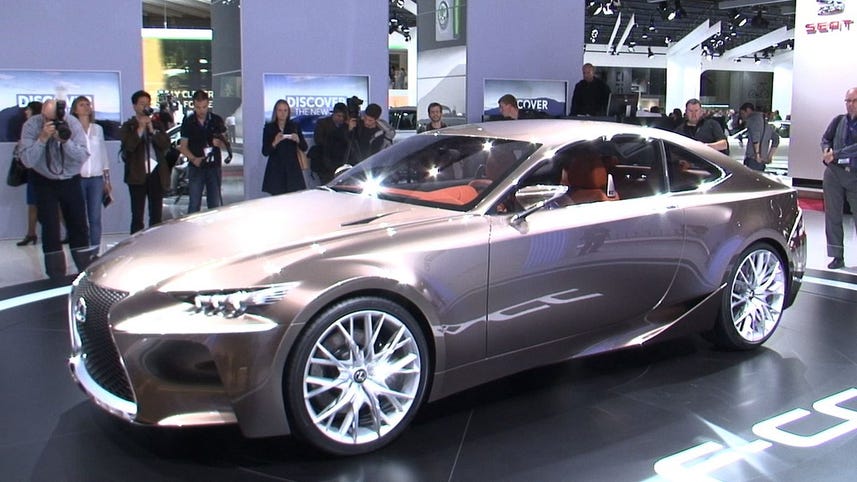 The Lexus LF-CC, a high-tech concept car