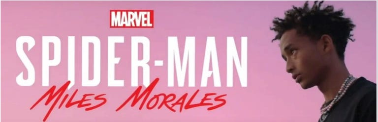 Jaden Smith In Banner For Spider-Man Miles Morales