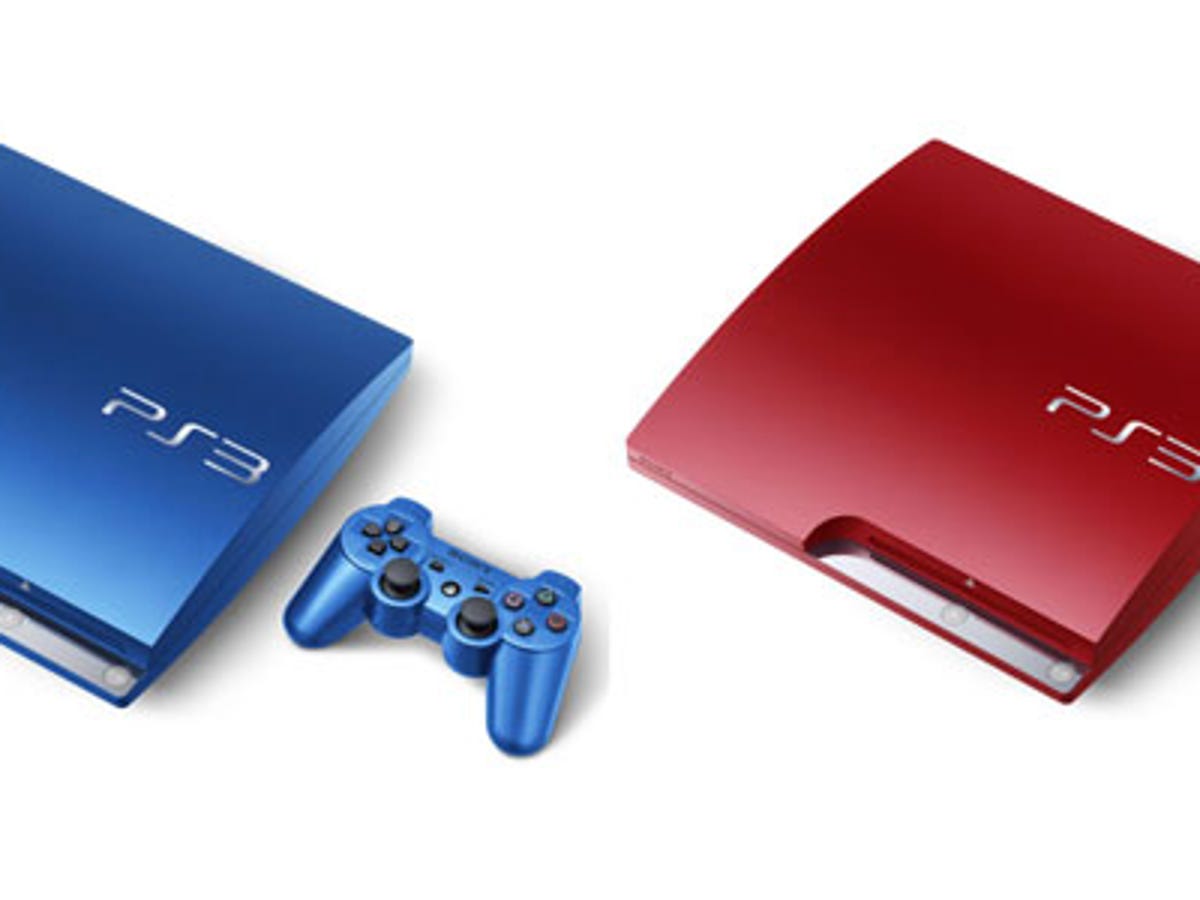 PS3 Slim coming in red and blue, joins white - CNET