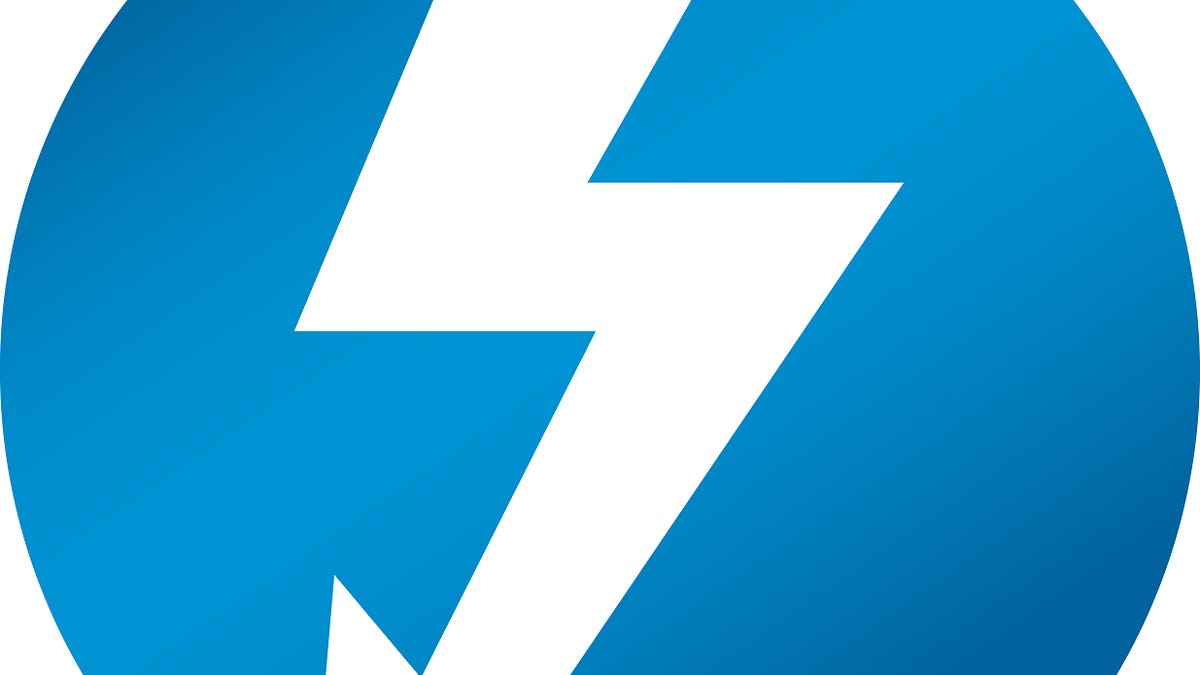 Intel's new Thunderbolt logo.