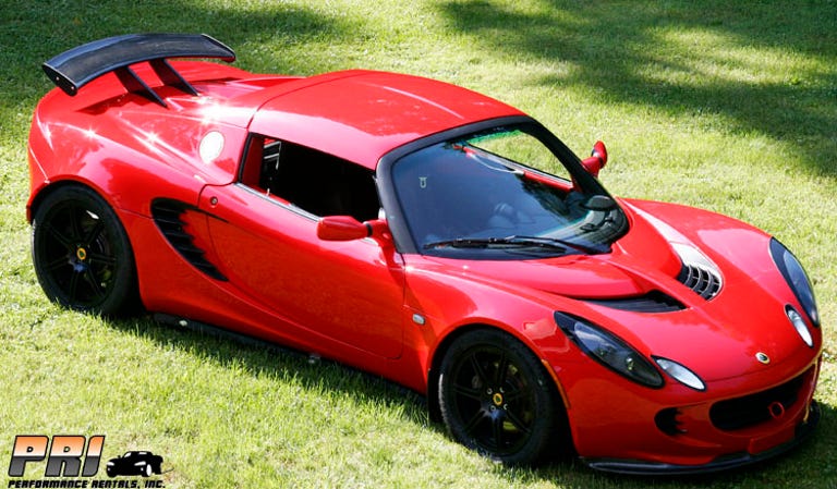 A turbocharged Lotus Elise sports car